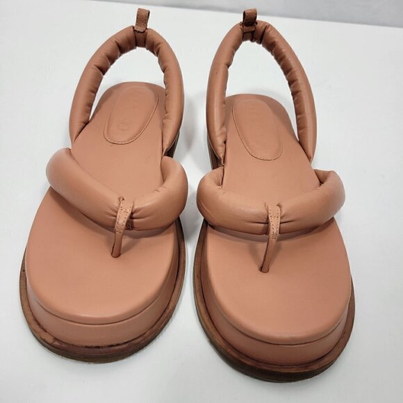 Anthropologie Vicenza Women's Puffy Marshmallow Muted Pink Sandals Size 10 - Picture 5 of 11